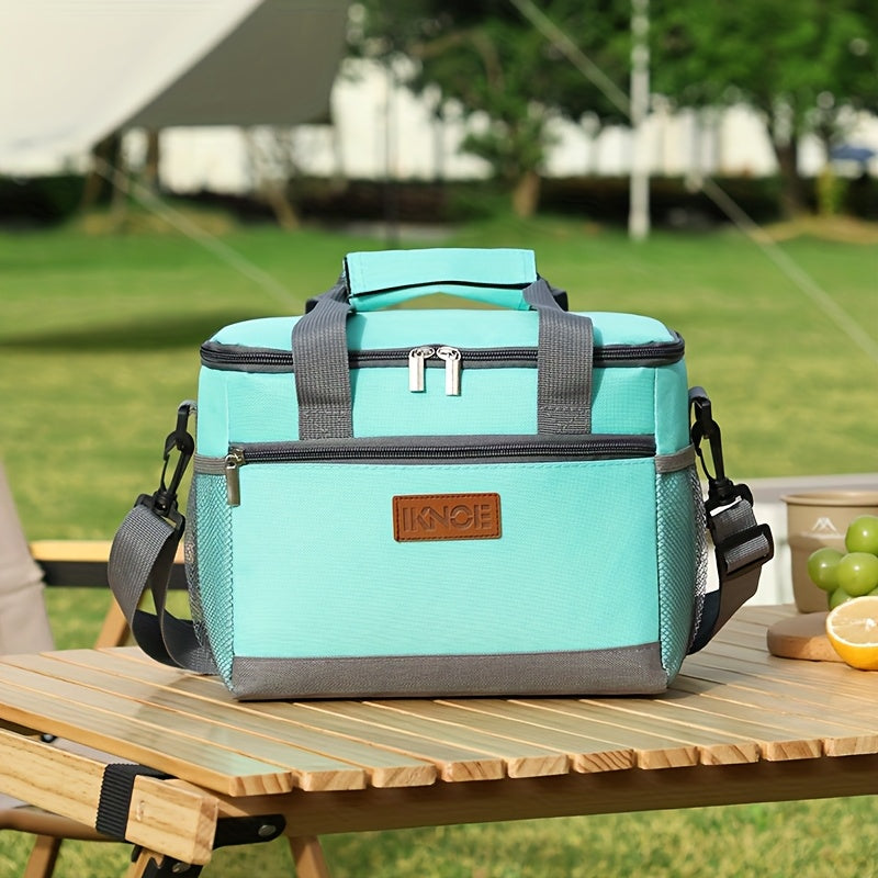 Insulated Lunch Bag Foldable Leakproof Thermal Tote for Work School Travel Picnic – Aluminum Foil Lining Keeps Food Cold Fresh Bento Box Bag Black Green Pink Floral