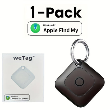 WeTag Smart Bluetooth Item Tracker 1.43" Mini GPS Finder for Keys Wallet Luggage Car Bags – High Decibel Alarm App Control – 1/2/4/8 Pack – Gift for Travelers