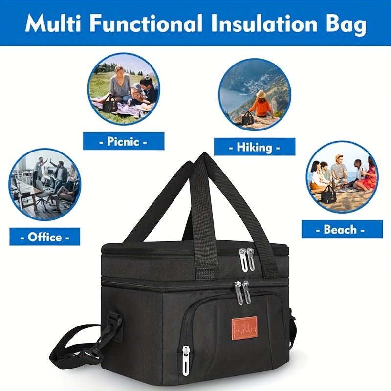 Insulated Lunch Bag Oxford Cloth – Portable Thermal Food Bag for Work, School & Picnic – Multi-Purpose Lunch Box Bag for Snacks, Takeaway & Meal Prep – Leakproof & Reusable, 4 Colors