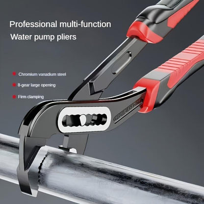 Heavy Duty Adjustable Water Pump Pliers Wrench 8" 10" 12" Large Opening Quick Adjustment for Pipeline Plumbing Bathroom Construction & Car Maintenance