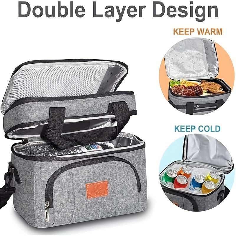 Insulated Lunch Bag Oxford Cloth – Portable Thermal Food Bag for Work, School & Picnic – Multi-Purpose Lunch Box Bag for Snacks, Takeaway & Meal Prep – Leakproof & Reusable, 4 Colors
