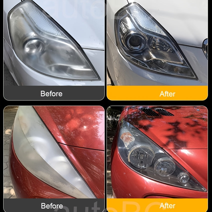 Car Headlight Restoration Fluid 100ml – Crystal Plating Coating Agent for Oxidation, Yellowing, Scratches & Blurring – Headlight Refurbishment & Enhancement Solution – Velora