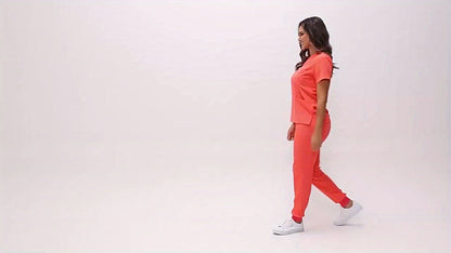 Unisex Medical Scrubs Set – Breathable Quick-Dry V-Neck Top & Drawstring Jogger Pants, Nursing Uniform for Women & Men, 7 Colors, Sizes S-XXL, Ideal for Hospitals, Dental Clinics & Veterinary Work