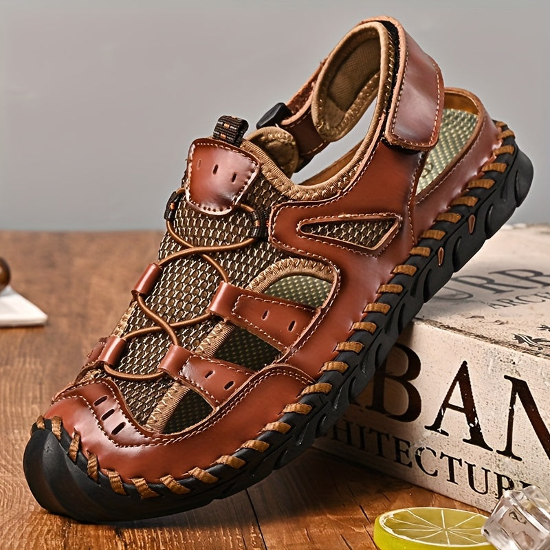 Men's Closed Toe Water Sandals - Non-Slip Quick-Drying Sports Sandals for Beach, Walking and Outdoor Activities, Breathable Soft Sole, Available in 4 Colors, Sizes US 5 to 12.5