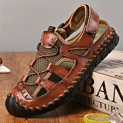 Men's Closed Toe Water Sandals - Non-Slip Quick-Drying Sports Sandals for Beach, Walking and Outdoor Activities, Breathable Soft Sole, Available in 4 Colors, Sizes US 5 to 12.5