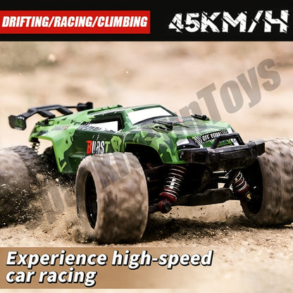 RC Off-Road Toy Car 2.4GHz – Durable Alloy Body All-Terrain Remote Control Car for Kids 3+, 4WD Fun Off-Road Model Truck, Best Birthday Easter Gift for Boys