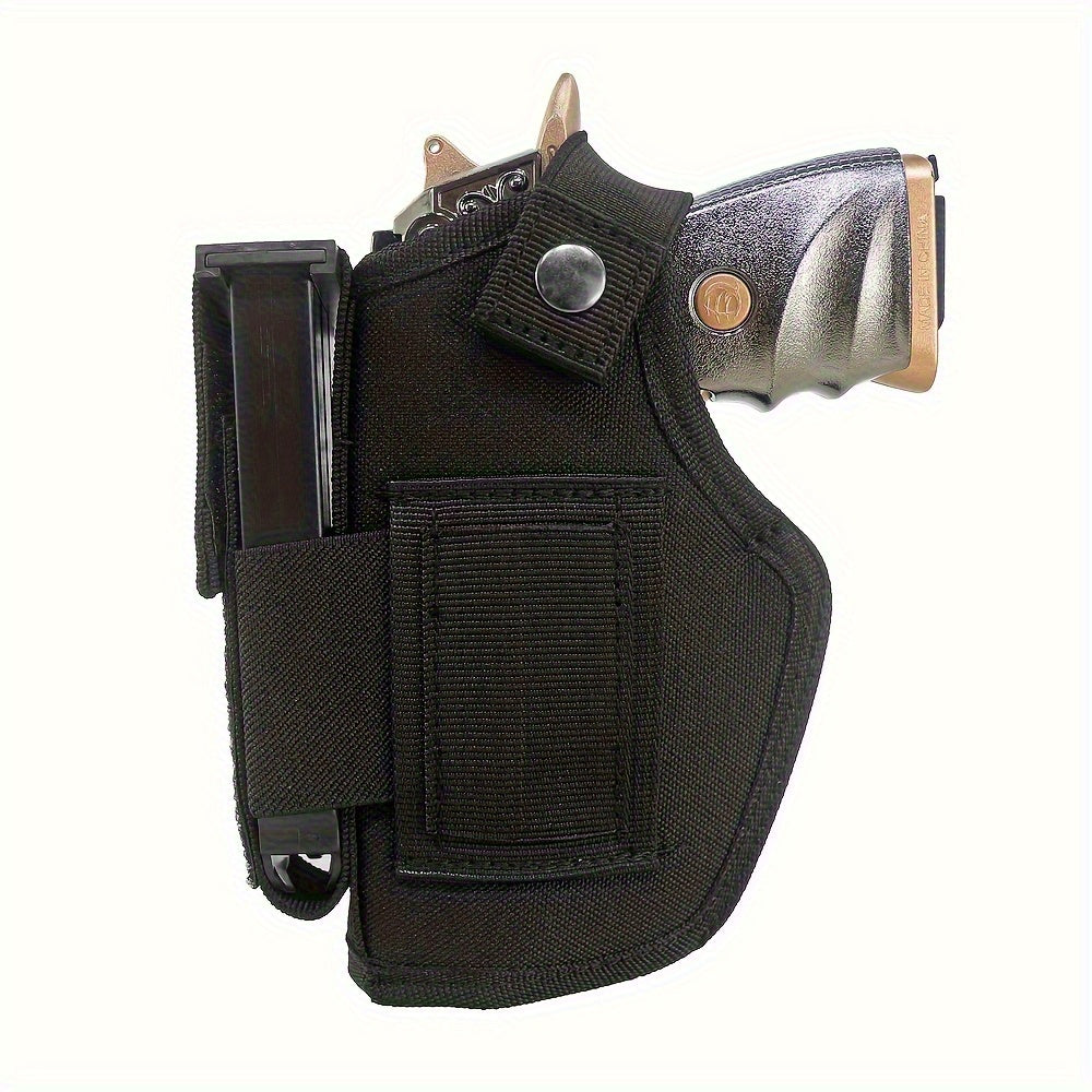 2-Pack IWB OWB Gun Holsters Universal Concealed Carry Waistband Holster for Glock, S&W, Springfield, Ruger & Most Pistols – Inside Outside Waistband, Adjustable Retention, Right Hand Draw, Black