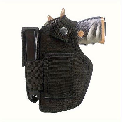 2-Pack IWB OWB Gun Holsters Universal Concealed Carry Waistband Holster for Glock, S&W, Springfield, Ruger & Most Pistols – Inside Outside Waistband, Adjustable Retention, Right Hand Draw, Black