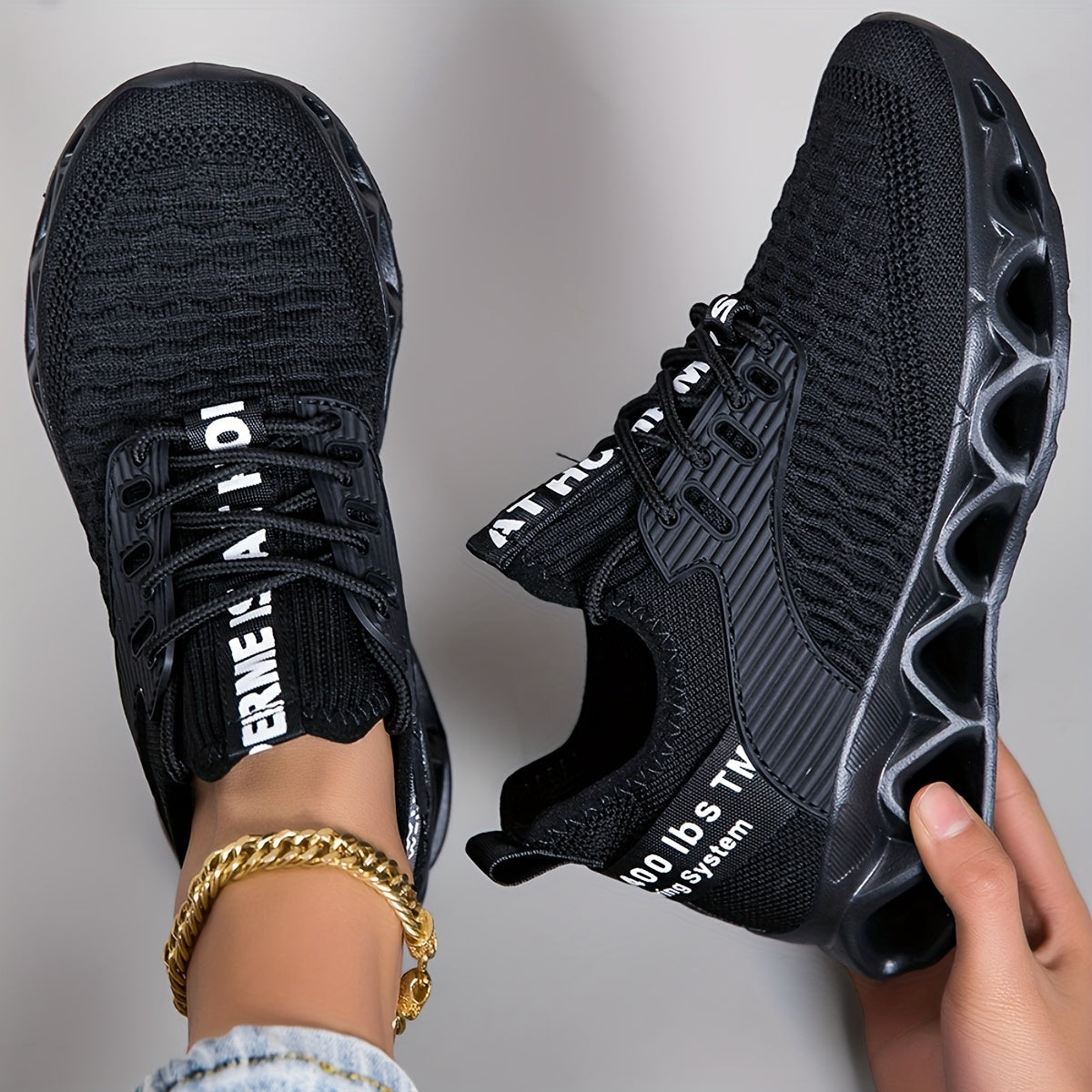 Women's Lightweight Sneakers Breathable Mesh Thick Sole Lace-Up Walking Shoes Slip-On Casual Running Tennis Shoes for Women 7 Colors Sizes US 6-12.5 Trendy Versatile Workout Shoes