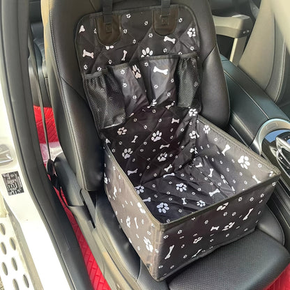 Car Dog Seat Mat Front Passenger Seat Scratch Dirt Resistant Polyester Pet Travel Seat Cover Protector All Dog Sizes Grey Black Pink White Car Interior Protection