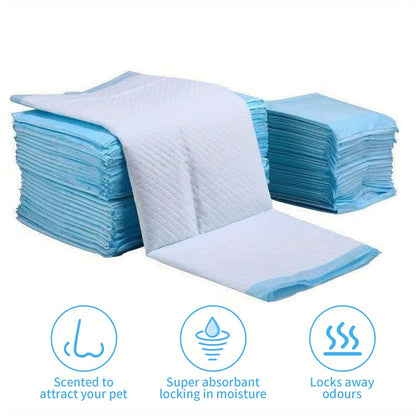 Extra Large Dog Pee Pads 6X Thicker Super Absorbent Leak-Proof Quick-Dry Puppy Training Pads Odor Control 28x34 Inch 50-200 Count Home Camping Pet Toilet