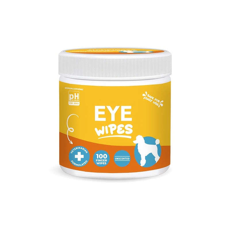 Dog Ear Cleaner Wipes with Finger Wipe Design - Soothing Deodorizing Itch Relief Coconut Scent Pet Ear Cleaning Wipes for All Dog Breed Sizes, Gentle and Easy to Use at Home