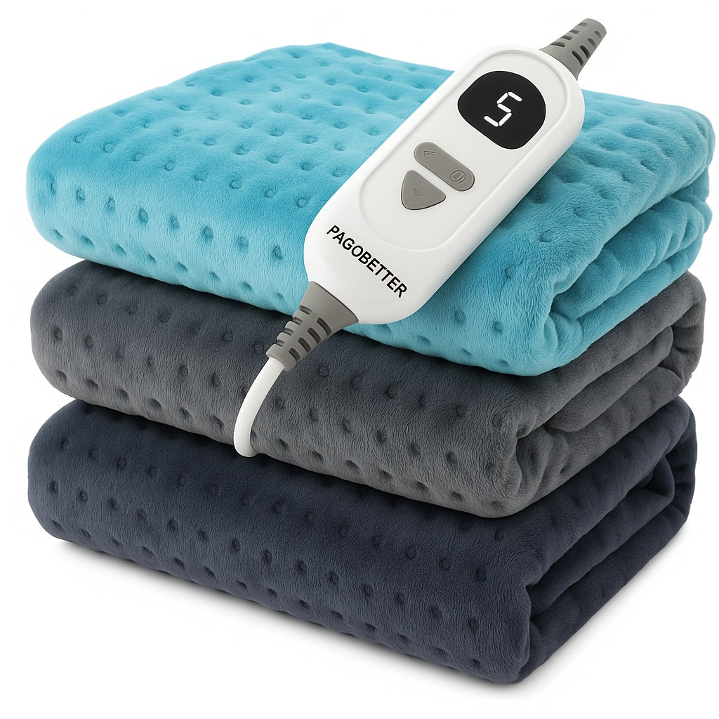 Heating Pad for Back Neck Shoulders & Cramps – Ultra Soft Flannel with 6 Heat Settings, Dry & Moist Heat, Auto Shut-Off, Machine Washable, 3 Sizes (12x15 / 12x24 / 17x33 in), Perfect Gift for Mom
