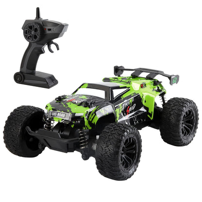 RC Off-Road Toy Car 2.4GHz – Durable Alloy Body All-Terrain Remote Control Car for Kids 3+, 4WD Fun Off-Road Model Truck, Best Birthday Easter Gift for Boys
