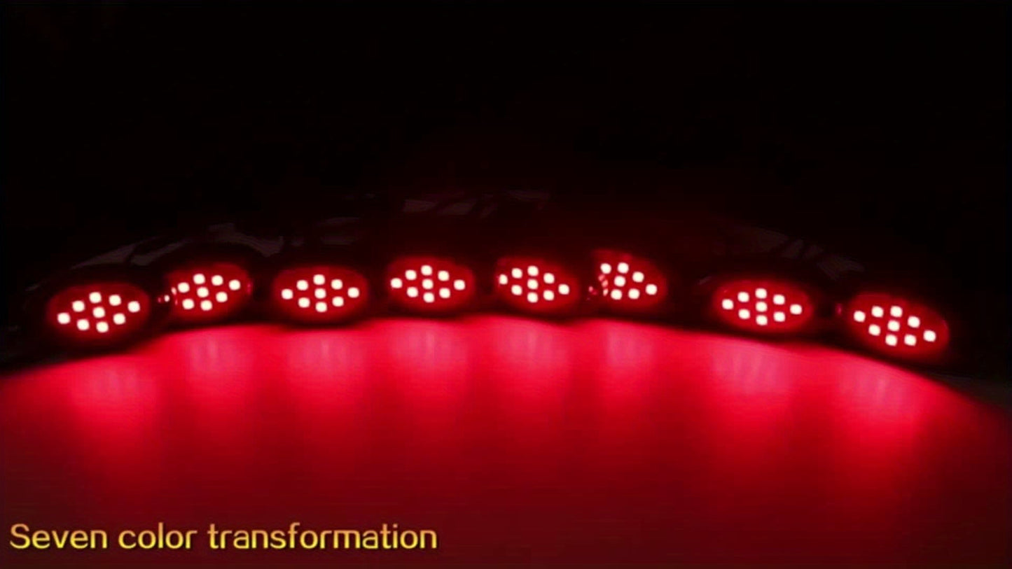 RGB LED Rock Light Kit for Trucks & Off-Road Vehicles - Sound Activated APP & Remote Dual Control, Multi-Color Underglow Chassis Neon Lights for Pickup Trucks, SUVs & 4x4, 4/6/8/10 Pod Options