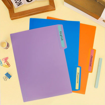 Plastic Manila Folders 27/54 Pack – 9 Colors Heavy Duty Poly Filing Folders, Letter Size 1/3 Cut Tab, Back to School Classroom Organization for Office, Teachers & Students