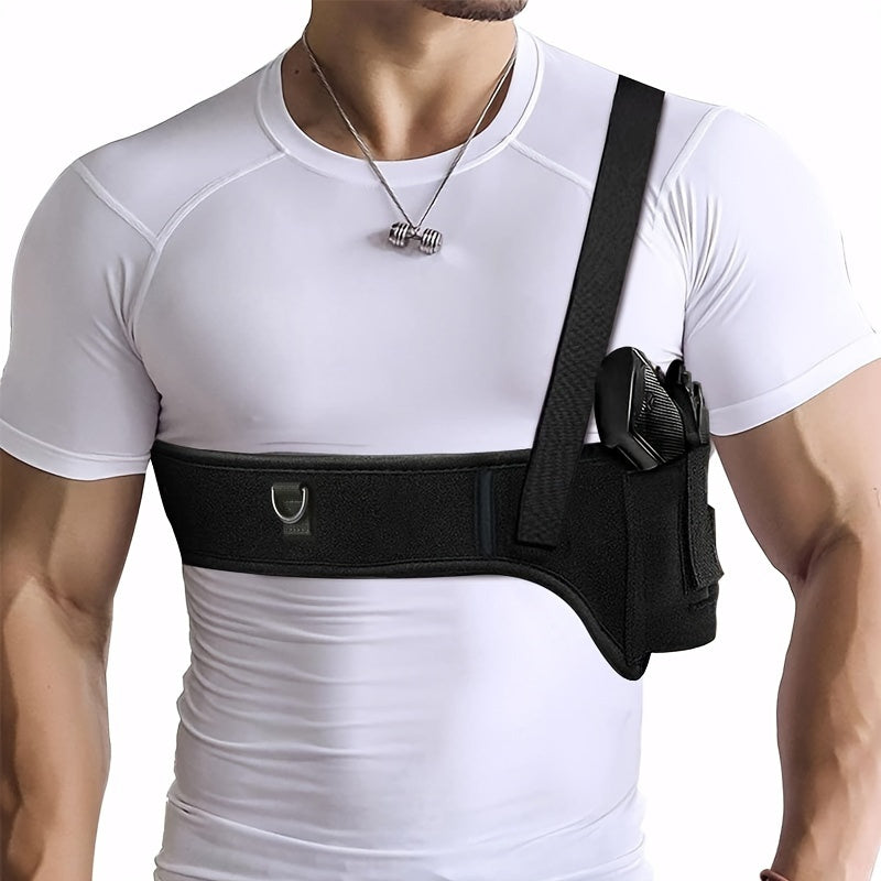 Belly Band Holster Concealed Carry Universal Ambidextrous Fits 9mm Glock G-Series Sig P365 LCP LC9 – Adjustable Quick Draw Polyester Waistband Gun Holster for Men Women, Sizes S M L