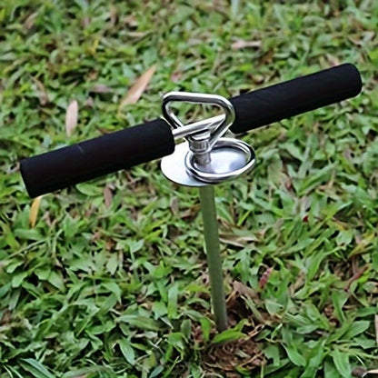 Heavy Duty Dog Stake Tie Out – 304 Stainless Steel Spiral Ground Anchor with 360° Swivel, Anti-Tangle, Holds Up to 200 lbs, for Camping, Beach & Yard Use