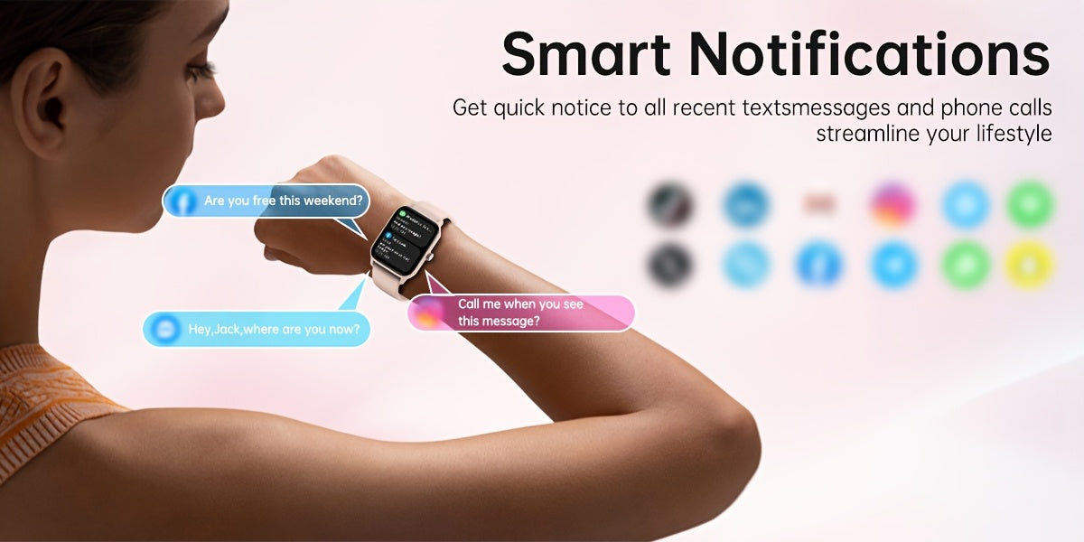 FAWEIO Smart Watch with Alexa & Wireless Calling – 1.8" HD Touchscreen, Fitness Tracker, 100+ Sports Modes, Compatible with iPhone & Android, for Women & Men