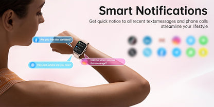 FAWEIO Smart Watch with Alexa & Wireless Calling – 1.8" HD Touchscreen, Fitness Tracker, 100+ Sports Modes, Compatible with iPhone & Android, for Women & Men