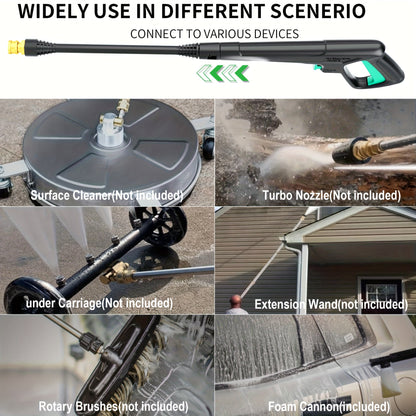 4500 PSI Electric Pressure Washer 3.2 GPM – with Foam Cannon, 4 Quick-Connect Nozzles, Inlet Hose & Filter for Car, Fence, Driveway & Home Cleaning