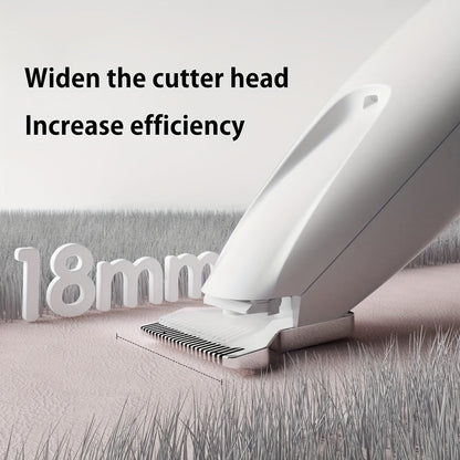Professional Pet Grooming Clippers for Cats & Small Dogs – Low Noise USB Rechargeable & Battery Backup Hair Trimmer, Cordless Portable Pet Clipper for Home & Travel Grooming