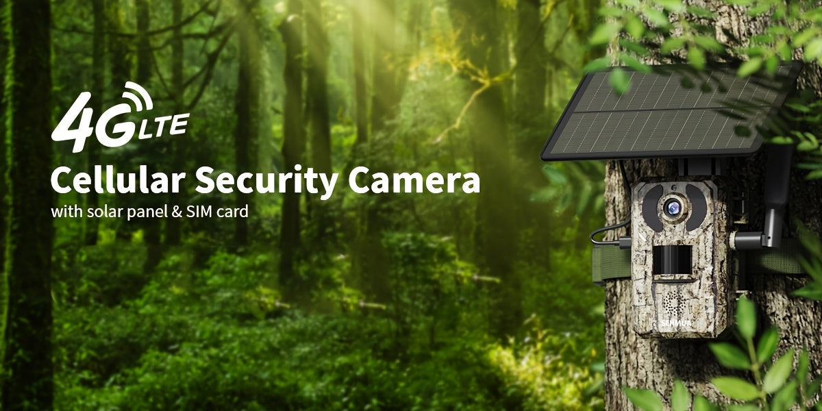 4G LTE Solar Trail Camera 4K Live View Night Vision 0.2s Trigger Remote Phone Access Motion Detection Wide Angle Wireless Game Camera for Deer Hunting Wildlife