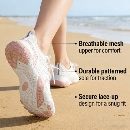 Women's Barefoot Hiking Shoes – Lightweight Breathable Outdoor Sports Shoes for Trail, Beach & Everyday Wear, Fashionable Minimalist Design, Non-Slip Sole, Available in Multiple Colors, Sizes US 6-11