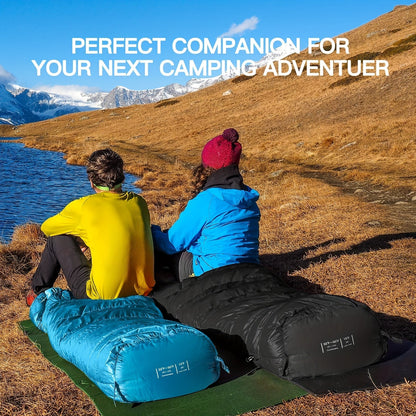 Mummy Sleeping Bag 15-45°F 3-4 Season Cold Weather Sleeping Bag for Adults – Warm Lightweight Washable Camping Sleeping Bag for Hiking, Backpacking, Traveling & Outdoor Activities