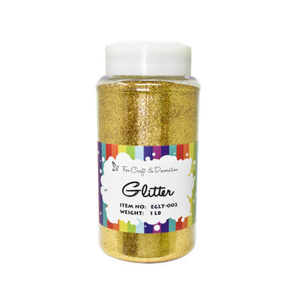 1lb Craft Glitter Powder in 19 Colors – Fine, Ultra Fine & Chunky Glitter with Shaker Top for Tumblers, Resin, Scrapbooking & DIY Crafts, Bulk Glitter for Kids & Adults