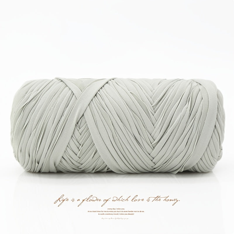 T-Shirt Fabric Yarn 400g (2 x 200g) Chunky Cotton Blend in 49 Colors – Soft Thick Yarn for Crochet Baskets, Bags, Rugs, Macrame & Knitting Projects – Beginner-Friendly Craft Yarn