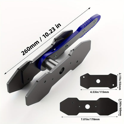 Brake Caliper Press Tool with 360° Swing Ratchet – Piston Spreader Pad & Hand Wrench Expander for Single, Twin & Quad Piston Disc Brake Calipers, Alloy Steel, Universal Fit for Cars & Trucks
