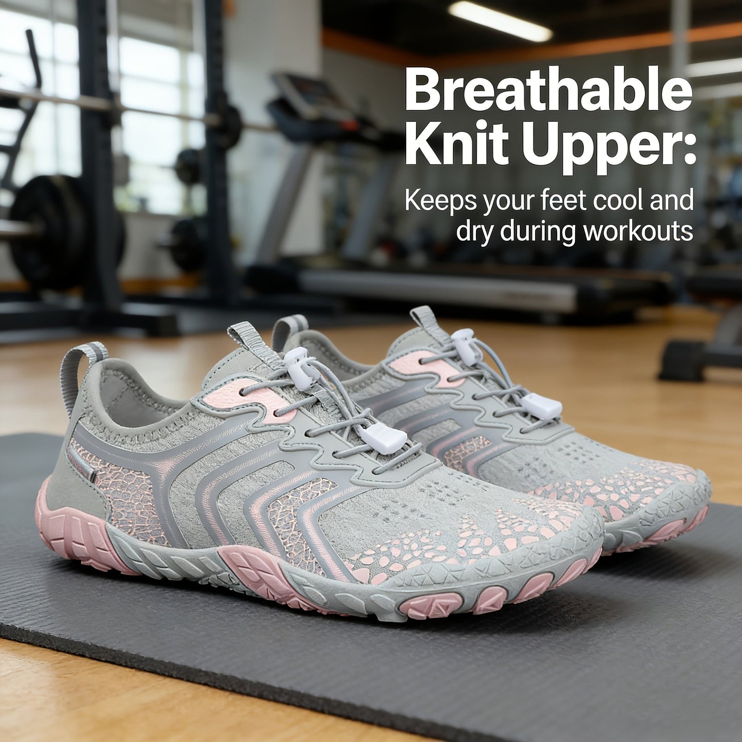 Women's Barefoot Hiking Shoes – Lightweight Breathable Outdoor Sports Shoes for Trail, Beach & Everyday Wear, Fashionable Minimalist Design, Non-Slip Sole, Available in Multiple Colors, Sizes US 6-11