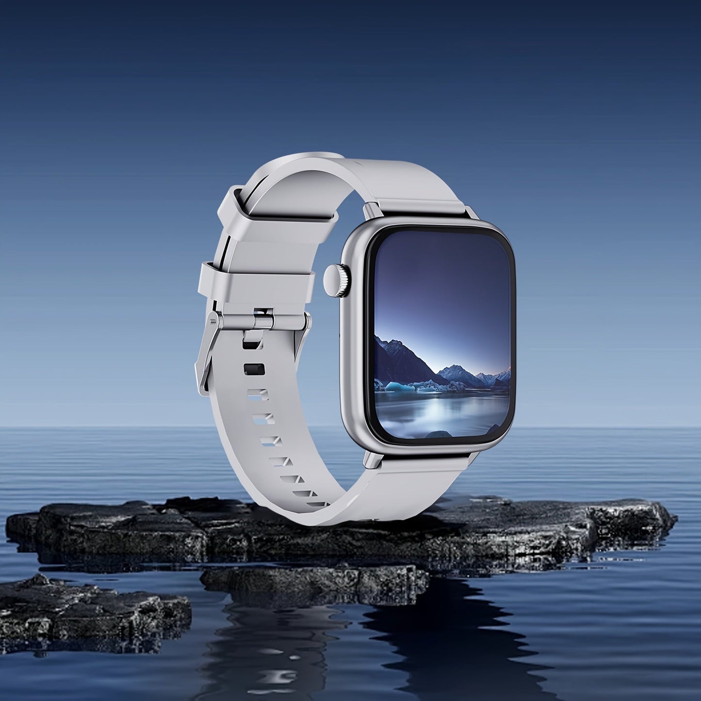 Smart Watch for Men and Women IP68 Waterproof 1.83 Inch Full Touch Screen – Wireless Calls & Messages, Pedometer, Fitness Tracker, Compatible with iPhone and Android, 6 Color Options