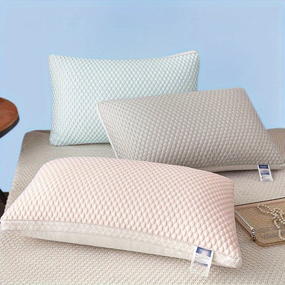 Cooling Bed Pillows Set of 2 | Soft Hotel-Grade Sleep Pillow | Neck Support for Side Back Stomach Sleepers | Cozy Breathable Pillow for Home Bedroom Dorm | Blue Pink Gray Indigo