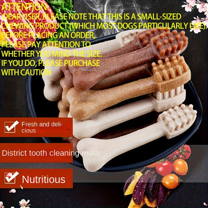 Dog Dental Chew Sticks 50 Pcs – Natural Teeth Grinding & Cleaning Treats for Small Dogs, Corn Starch & Beef Flavor Chew Toys, Dog Training Reward Supplies, Promotes Oral Health