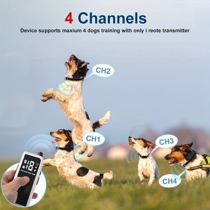 Dog Training Collar with Remote – Rechargeable E-Collar with Shock Vibration Buzz Modes, 2.4G Wireless Remote, USB Charging, Safe & Effective Pet Trainer for Small Medium Large Dogs, 1pc & 2pc