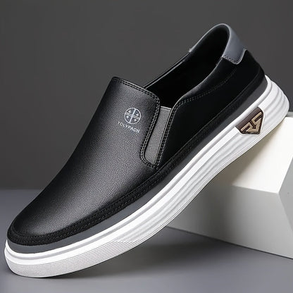 Slip-On Loafers for Men & Women – Non-Slip PVC Sole, Soft Synthetic Upper, Round Toe, White Brown Gold, Unisex Casual Comfort Shoes for Daily Wear, Vacation & Year-Round Use | Velora
