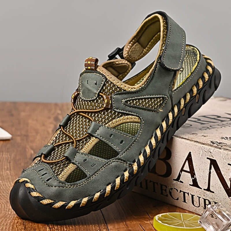 Men's Closed Toe Water Sandals - Non-Slip Quick-Drying Sports Sandals for Beach, Walking and Outdoor Activities, Breathable Soft Sole, Available in 4 Colors, Sizes US 5 to 12.5