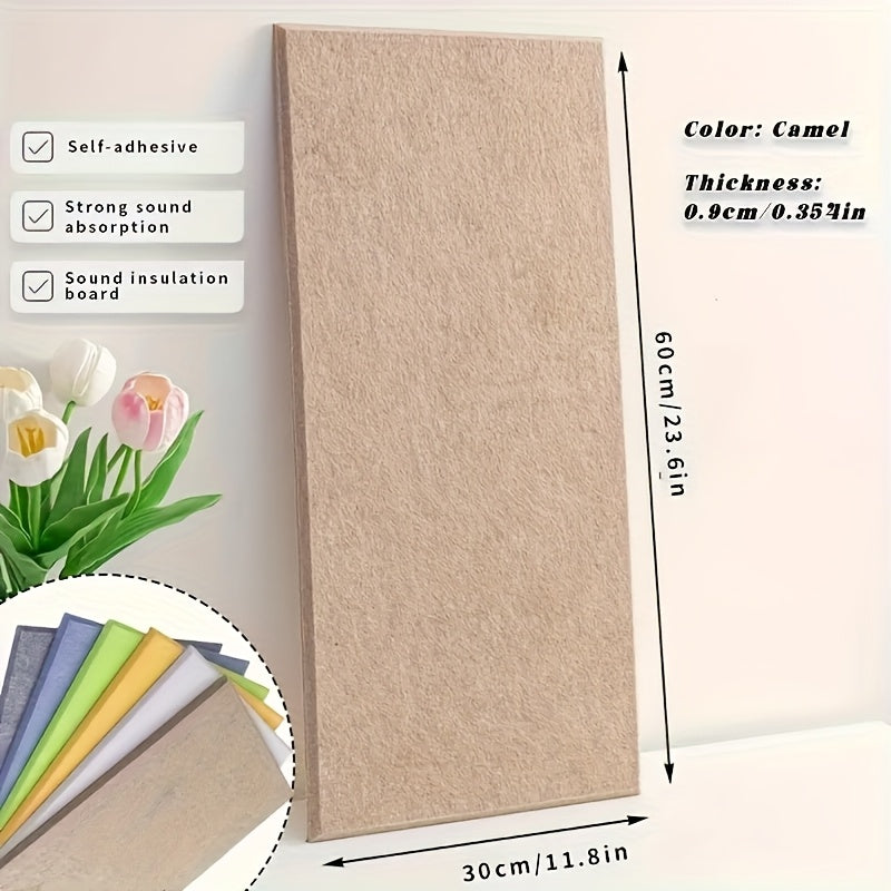 Acoustic Foam Panels 6 Pack 12x24x0.4 Inch Self-Adhesive Soundproof Wall Tiles – High-Density Sound Absorbing Panels for Home Studio, Office, Bedroom & Recording Room – 9 Colors – Velora