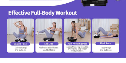 Vibration Plate Exercise Machine for Weight Loss & Lymphatic Drainage – Full Body Workout Platform with 99-200 Speed Levels, Quiet Motor, Portable Home Gym, Muscle Toning, 330 lbs Capacity