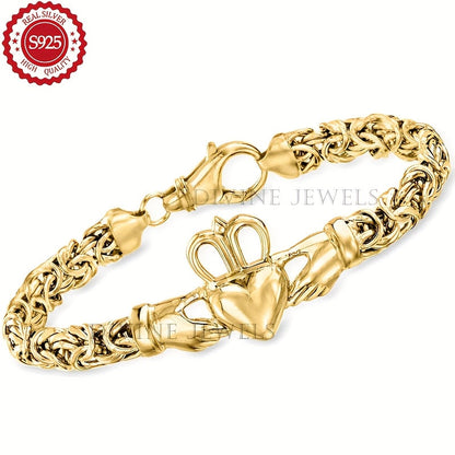 925 Sterling Silver Tennis Bracelet for Women – Elegant Continuous Link Design in Gold & Silver, Includes Gift Box, Perfect for Mother's Day, Valentine's Day & Anniversary Gifts