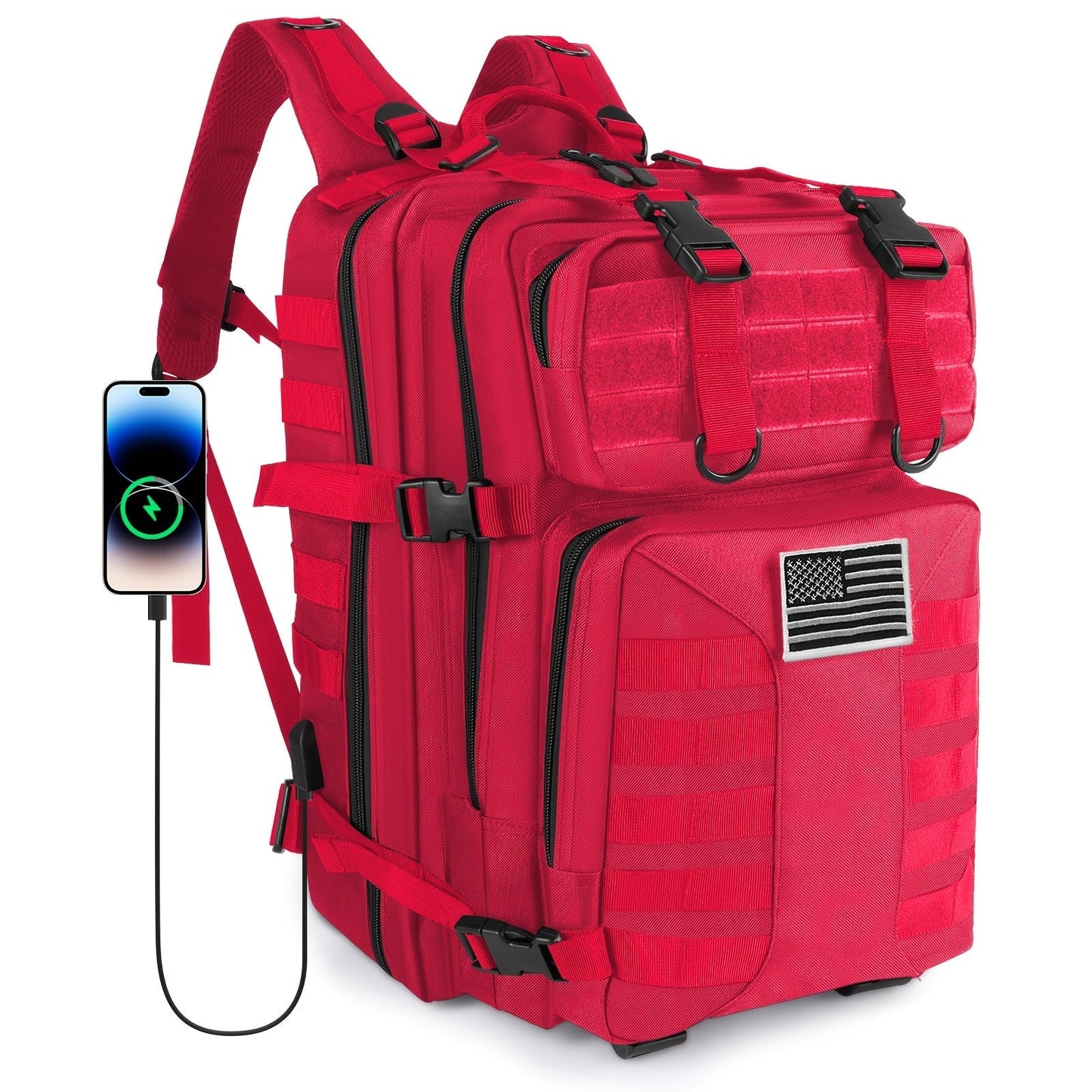 50L High Capacity Tactical Backpack Unisex – MOLLE Military Bag for Camping, Fishing, Hunting, Hiking & Travel – 13 Color Options Including Handbag & Storage Bag Variants