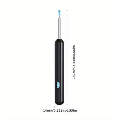 Ear Wax Removal Camera Kit 1080P HD Wi-Fi – Ear Cleaning Tool with 6 Spoons Tweezers Rechargeable Otoscope for iPhone Android Ear Care
