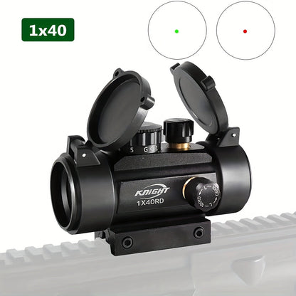 Knight Tactical Red Green Dot Sight Scope – 3x44 & 1x40 Riflescope for Hunting & Shooting, Fits 11mm/20mm Rail, Aluminum Alloy, Battery Powered, Durable Optical Sight