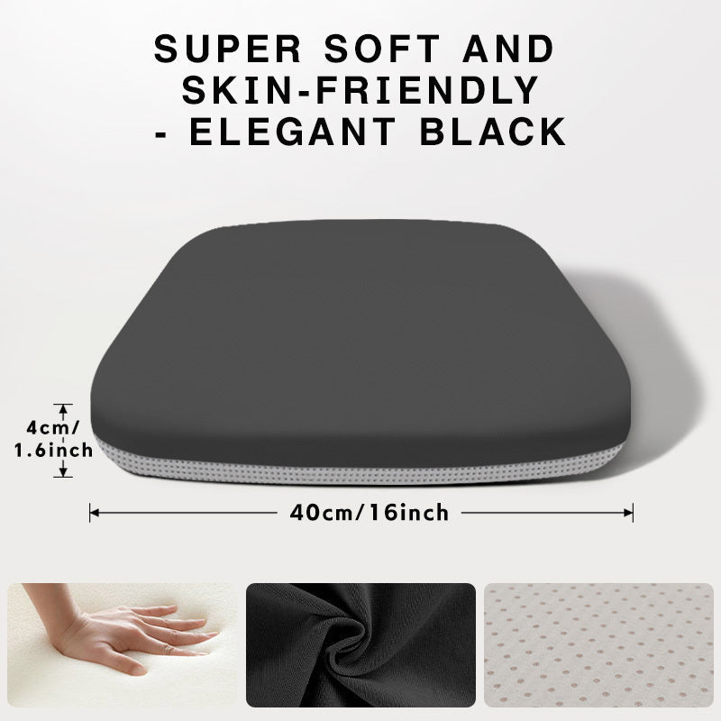 Extra Large Ergonomic Seat Cushion 15.72 Inch High-Density PU Foam Non-Slip Base Washable Breathable Cover for Office Chair Car Seat – Extended Seating Support