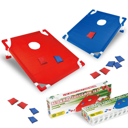 Cornhole Game Set 2 Boards 6 Bean Bags & Carry Bag – Indoor Outdoor Yard Toss Game for Kids & Adults, Backyard Tailgate Beach Camping Party Fun, Birthday Christmas Halloween Gift & Party Supplies