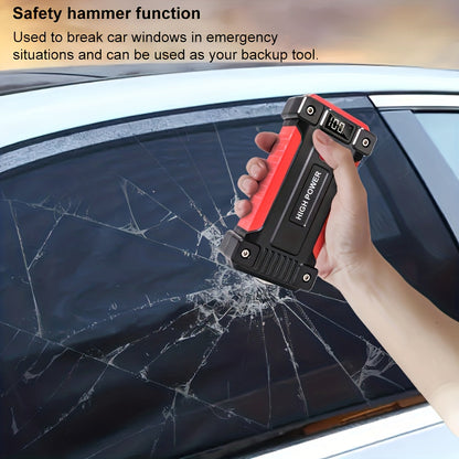 Portable Car Jump Starter Power Pack 1600A–3000A 12V Battery Booster – Compact Emergency Start for Gas & Diesel Engines with USB Charge Ports & LED Flashlight