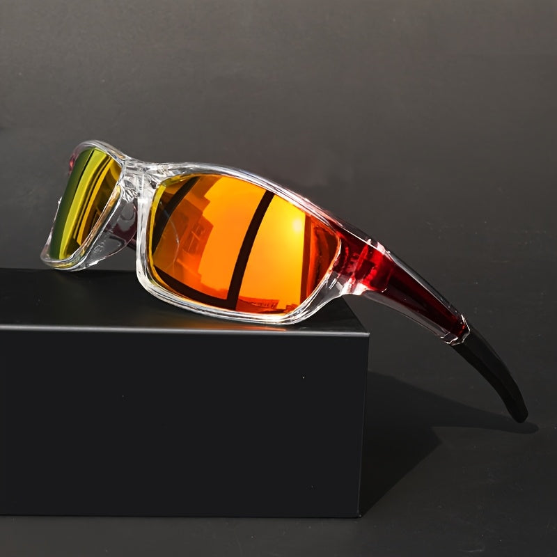 Polarized Wraparound Sunglasses for Men & Women – Retro Sport Style, TAC Lenses & Lightweight PC Frame, UV Protection Eyewear for Driving, Cycling & Outdoor Activities