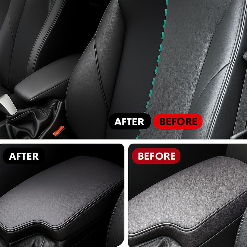 Car Plastic Polish & Tire Coating 400g with Sponge – All-in-One Restorer for Dashboard, Seats & Bumpers, Long-Lasting PVC Formula, Streak-Free Shine, Easy Auto Detailing Application